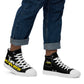 Men’s high top canvas shoes